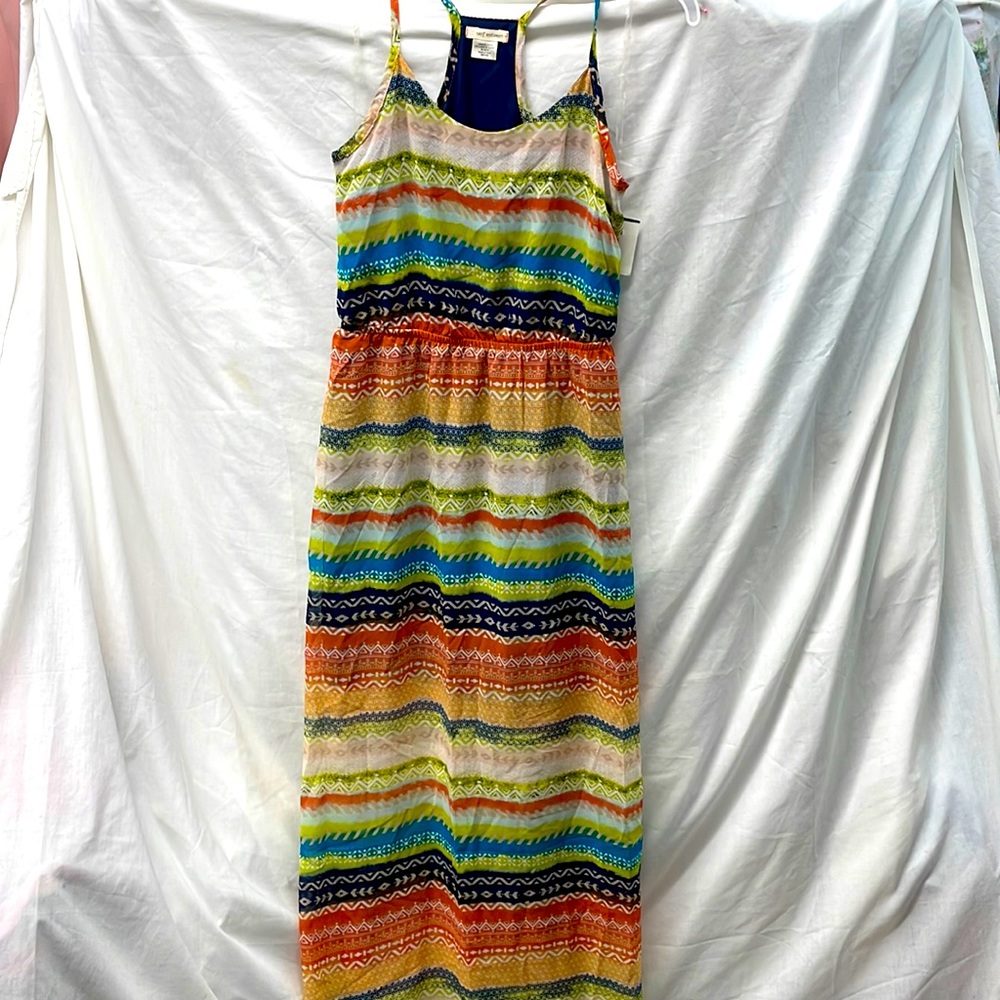 Self esteem new maxi short lined sundress ladies sz M